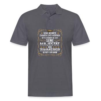 Zimmerer - Männer Poloshirt - Anthrazit - Vorne - Nico (186cm)