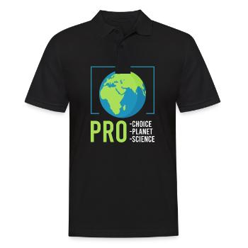 Climate Change Pro Planet Pro Choice Earth day - Männer Poloshirt - Schwarz - Vorne - Kai (181cm)