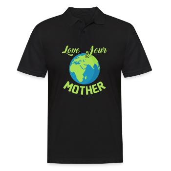 Le changement climatique Aimez votre mère la Journée de la Terre - Polo Homme - noir - Devant - Kai (181cm)
