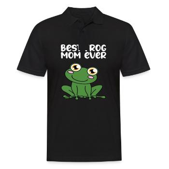 Meilleure grenouille maman de tous les temps - Polo Homme - noir - Devant - Kai (181cm)