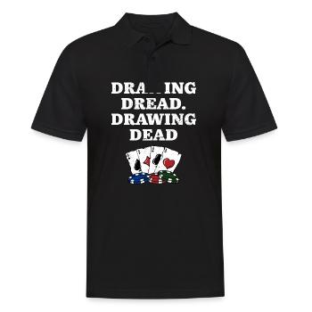 Dessin Dread Dessin Dead Gambler Poker Jeu - Polo Homme - noir - Devant - Kai (181cm)