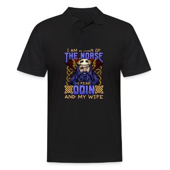 Conception de la mythologie viking nordique pour les guerriers vikings - Polo Homme - noir - Devant - Kai (181cm)
