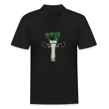 Leek - Men's Polo Shirt - black - Front - Kai (181cm)