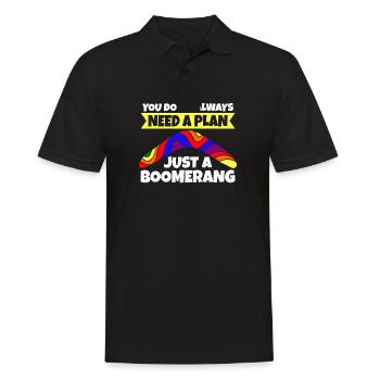 Juste un boomerang - Polo Homme - noir - Devant - Kai (181cm)