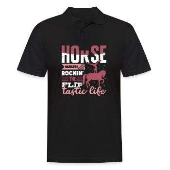 Horse Vaulter Rockin' The Flip Tastic Life - Polo Homme - noir - Devant - Kai (181cm)