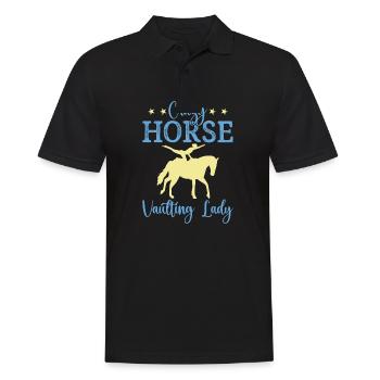 Crazy Horse Vaulting Lady Équitation - Polo Homme - noir - Devant - Kai (181cm)