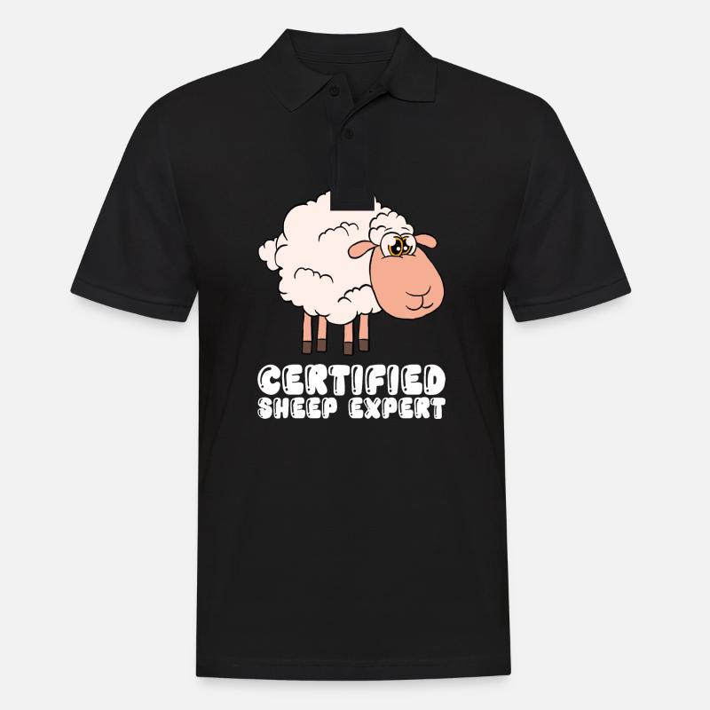Zertifizierter Schaf-experte - Männer Poloshirt - Schwarz