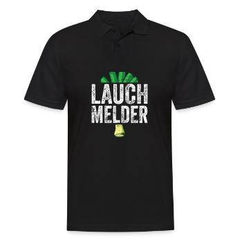 Lauch Kostüm Bodybuilding Satire Gym Jga - Männer Poloshirt - Schwarz - Vorne - Kai (181cm)