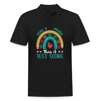 Test Day Kids - Vous êtes plus qu’un test - Polo Homme - noir - Devant - Kai (181cm)