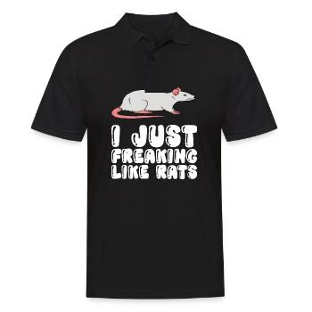 J’aime vraiment les rats - Polo Homme - noir - Devant - Kai (181cm)