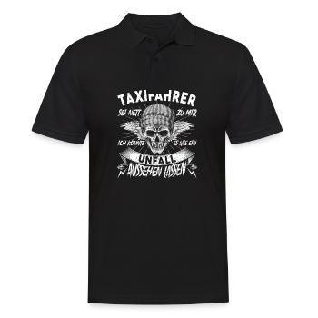 Taxifahrer Sei nett zu mir Taxi Auto - Männer Poloshirt - Schwarz - Vorne - Kai (181cm)