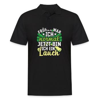 Lauch Kostüm Bodybuilding Satire Gym Jga - Männer Poloshirt - Schwarz - Vorne - Kai (181cm)