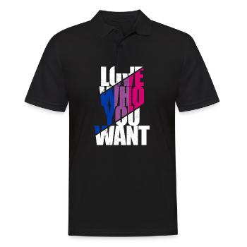 LGBT Rainbow Gay Pride Homo Lesbienne Gay - Polo Homme - noir - Devant - Kai (181cm)