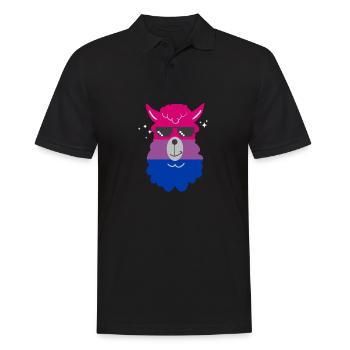 LGBT Rainbow Gay Pride Homo Lesbian Gay - Men's Polo Shirt - black - Front - Kai (181cm)