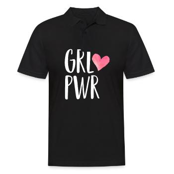 LGBT Rainbow Gay Pride Homo Lesbian Gay - Men's Polo Shirt - black - Front - Kai (181cm)