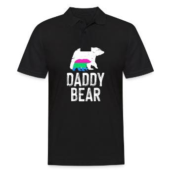 LGBT Rainbow Gay Pride Homo Lesbian Gay - Men's Polo Shirt - black - Front - Kai (181cm)