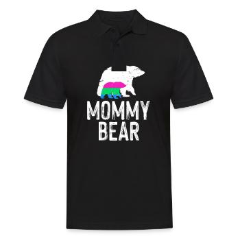 LGBT Rainbow Gay Pride Homo Lesbian Gay - Men's Polo Shirt - black - Front - Kai (181cm)
