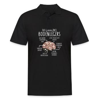 Bodenleger Anatomie - Männer Poloshirt - Schwarz - Vorne - Kai (181cm)