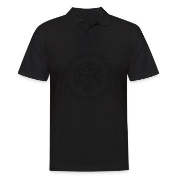 Policier Fête des Pères L’agent de police est un père génial - Polo Homme - noir - Devant - Kai (181cm)