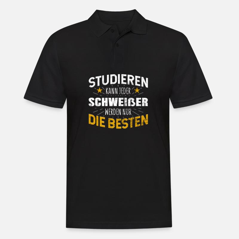 Schweißer - Männer Poloshirt - Schwarz
