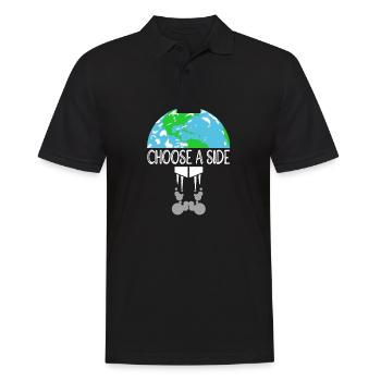 Nature Conservation Climate Conservationists Sea - Men's Polo Shirt - black - Front - Kai (181cm)