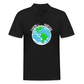 Nature Conservation Climate Conservationists Sea - Men's Polo Shirt - black - Front - Kai (181cm)