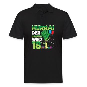 Lauch Kostüm Bodybuilding Satire Gym Jga - Männer Poloshirt - Schwarz - Vorne - Kai (181cm)