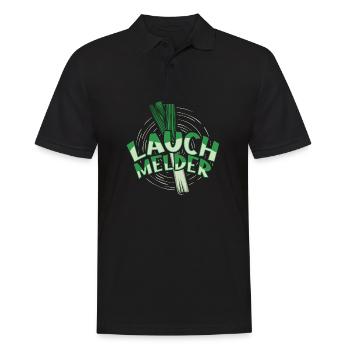 Lauch Kostüm Bodybuilding Satire Gym Jga - Männer Poloshirt - Schwarz - Vorne - Kai (181cm)