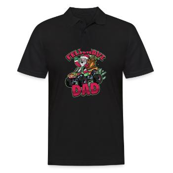 Feliz Navi Dad Xmas Dad Design for Fathers Day in - Männer Poloshirt - Schwarz - Vorne - Kai (181cm)
