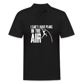 I can't I have plans in the air - Men's Polo Shirt - black - Front - Kai (181cm)