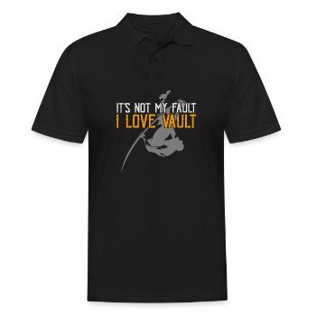 It's Not My Fault I Love To Vault Pole Vaulting - Men's Polo Shirt - black - Front - Kai (181cm)