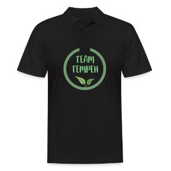 Vegan Vegan Animal Welfare Vegetarian Vegetarian - Men's Polo Shirt - black - Front - Kai (181cm)