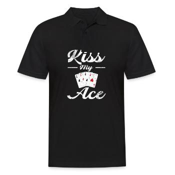 Poker Embrasse mon as - Polo Homme - noir - Devant - Kai (181cm)