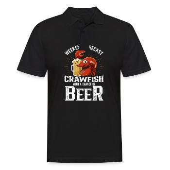 Crawfish Cajun & Crawfish Lobster Cooking - Men's Polo Shirt - black - Front - Kai (181cm)