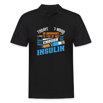 Diabetes Awareness Blue Diabetes Band Diabetes - Men's Polo Shirt - black - Front - Kai (181cm)