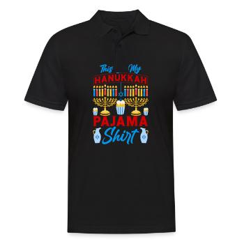 Chanukka Hanukka Dreidel Jüdisches Fest - Männer Poloshirt - Schwarz - Vorne - Kai (181cm)