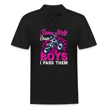 Motocross Filles Motocross Tout-terrain Dirt Bike - Polo Homme - noir - Devant - Kai (181cm)