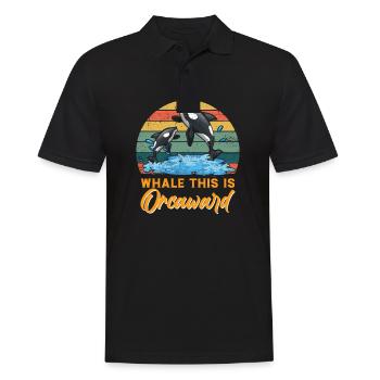 Orca Ozean Wal Orca Fan Meerestier - Männer Poloshirt - Schwarz - Vorne - Kai (181cm)