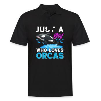Orca Ozean Wal Orca Fan Meerestier - Männer Poloshirt - Schwarz - Vorne - Kai (181cm)