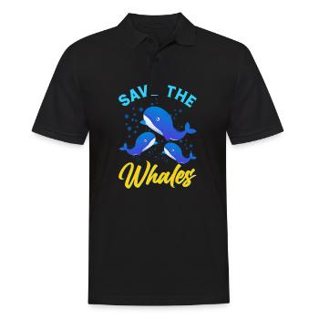 Orca Ozean Wal Orca Fan Meerestier - Männer Poloshirt - Schwarz - Vorne - Kai (181cm)