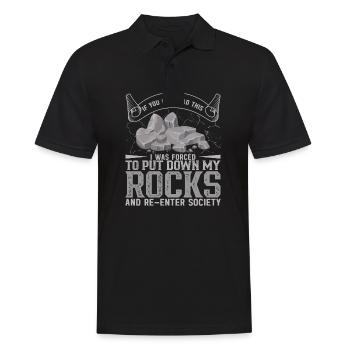 Geology Student Geologist Geology Student - Men's Polo Shirt - black - Front - Kai (181cm)