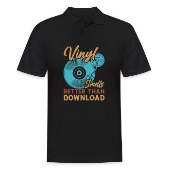 Platine vinyle vinyle rétro collection - Polo Homme - noir - Devant - Kai (181cm)