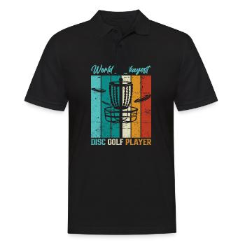 Frisbee Player Disc Golf Frisbee Competition - Polo Homme - noir - Devant - Kai (181cm)