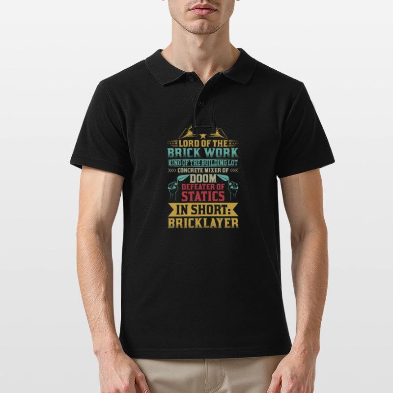 Masonry, masonry, bricklayer, apprentice, mason, master Men's Polo Shirt