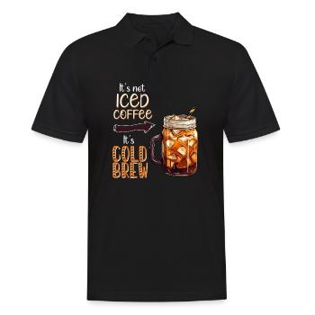 Ce n’est pas du café glacé, c’est une infusion froide - Polo Homme - noir - Devant - Kai (181cm)