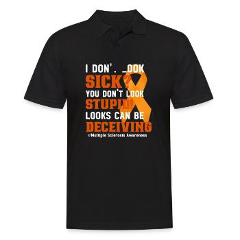 Multiple Sclerosis Awareness Day Multiple Sclerosis - Men's Polo Shirt - black - Front - Kai (181cm)