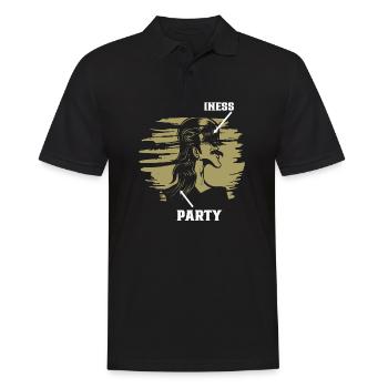 Mullet Frisur Vokuhila Frisur - Männer Poloshirt - Schwarz - Vorne - Kai (181cm)