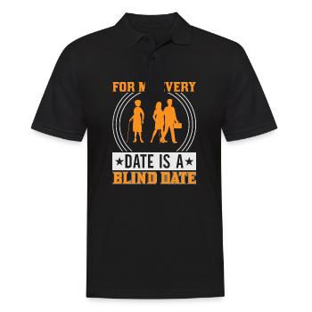 Blindness consciousness Blind by law - Men's Polo Shirt - black - Front - Kai (181cm)