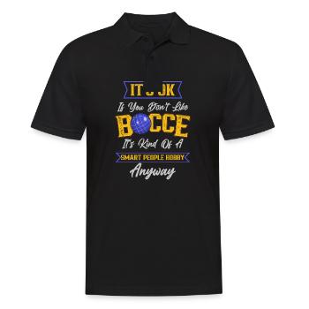 Boccia Spieler Boccia Spiel Boule - Männer Poloshirt - Schwarz - Vorne - Kai (181cm)