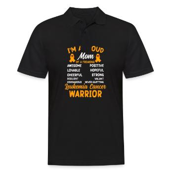 Leukemia Awareness Month Leukemia Survivor - Men's Polo Shirt - black - Front - Kai (181cm)